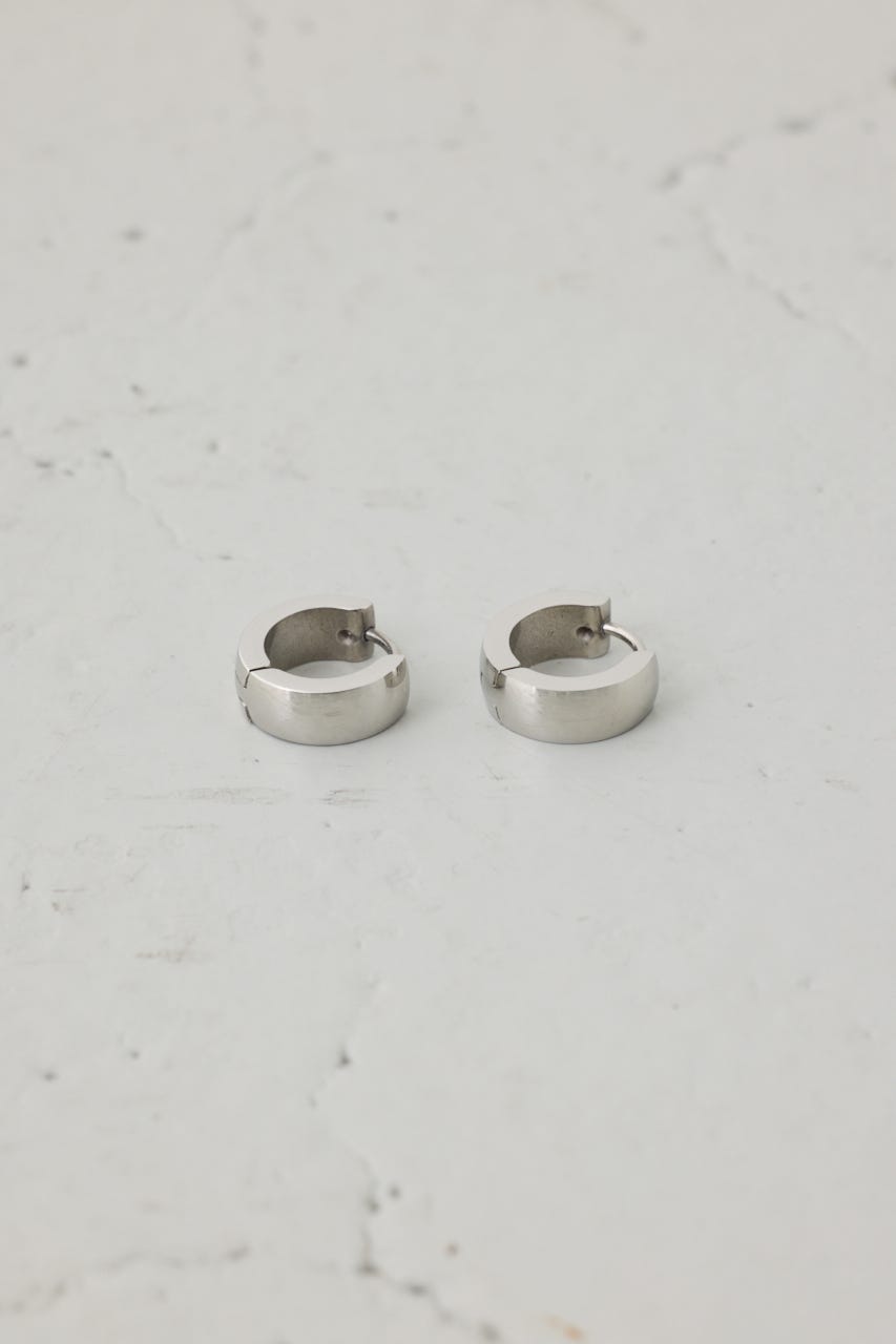 ステンレスメタルプチフープピアス SLV FREE