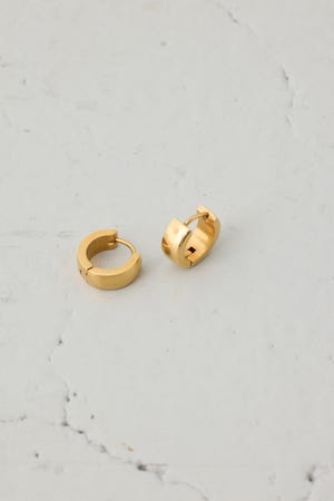 ステンレスメタルプチフープピアス