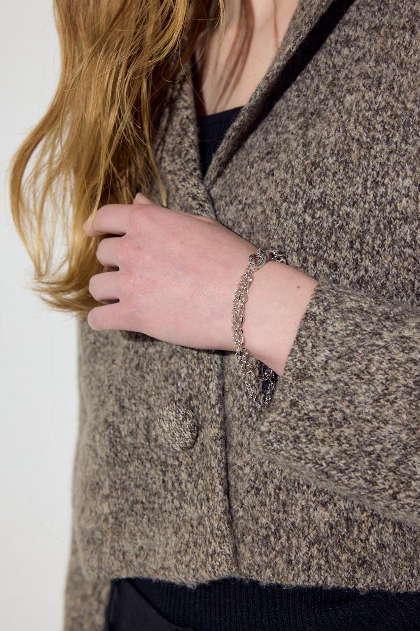 ミックスチェーンブレスレット SLV FREE