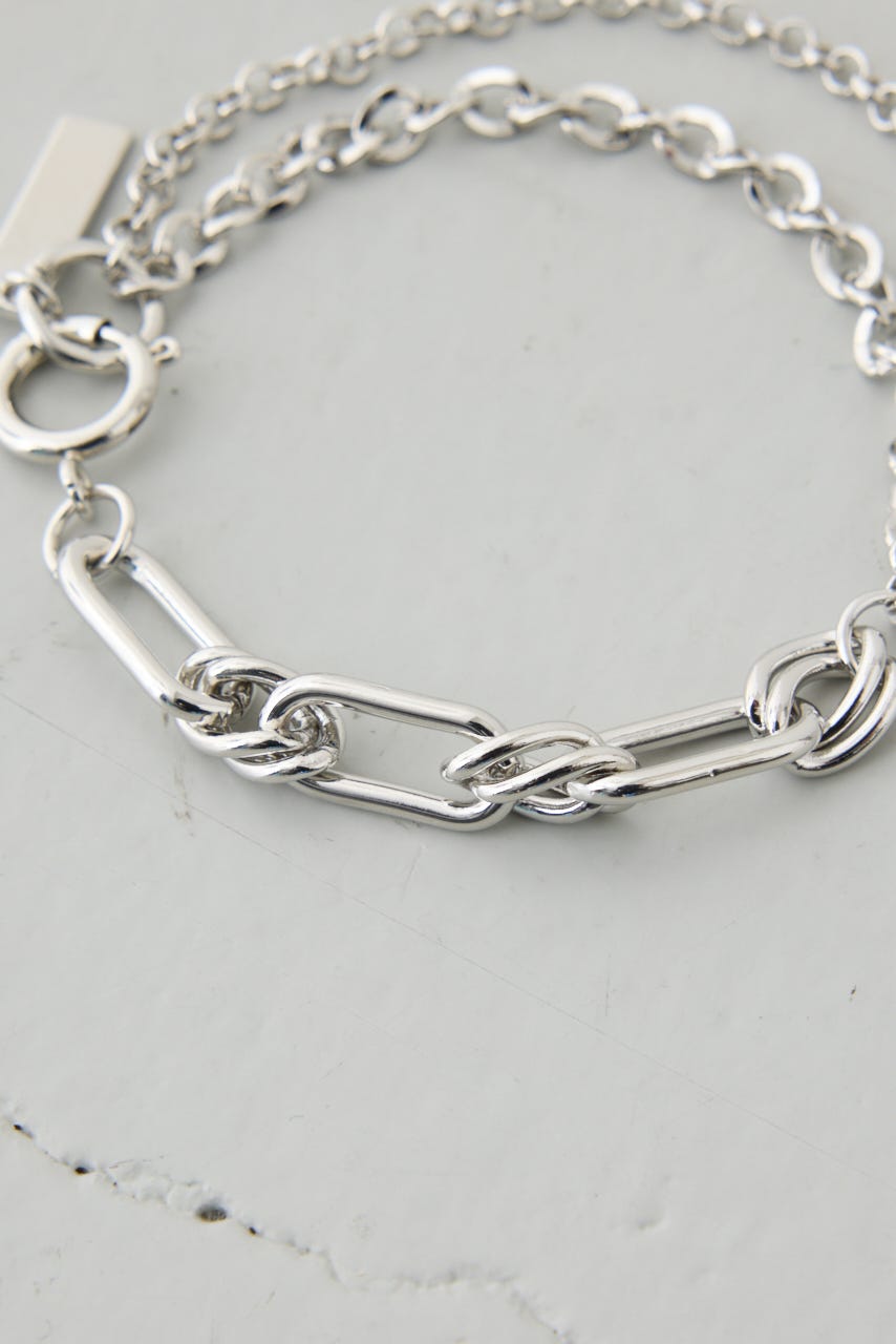 ミックスチェーンブレスレット SLV FREE