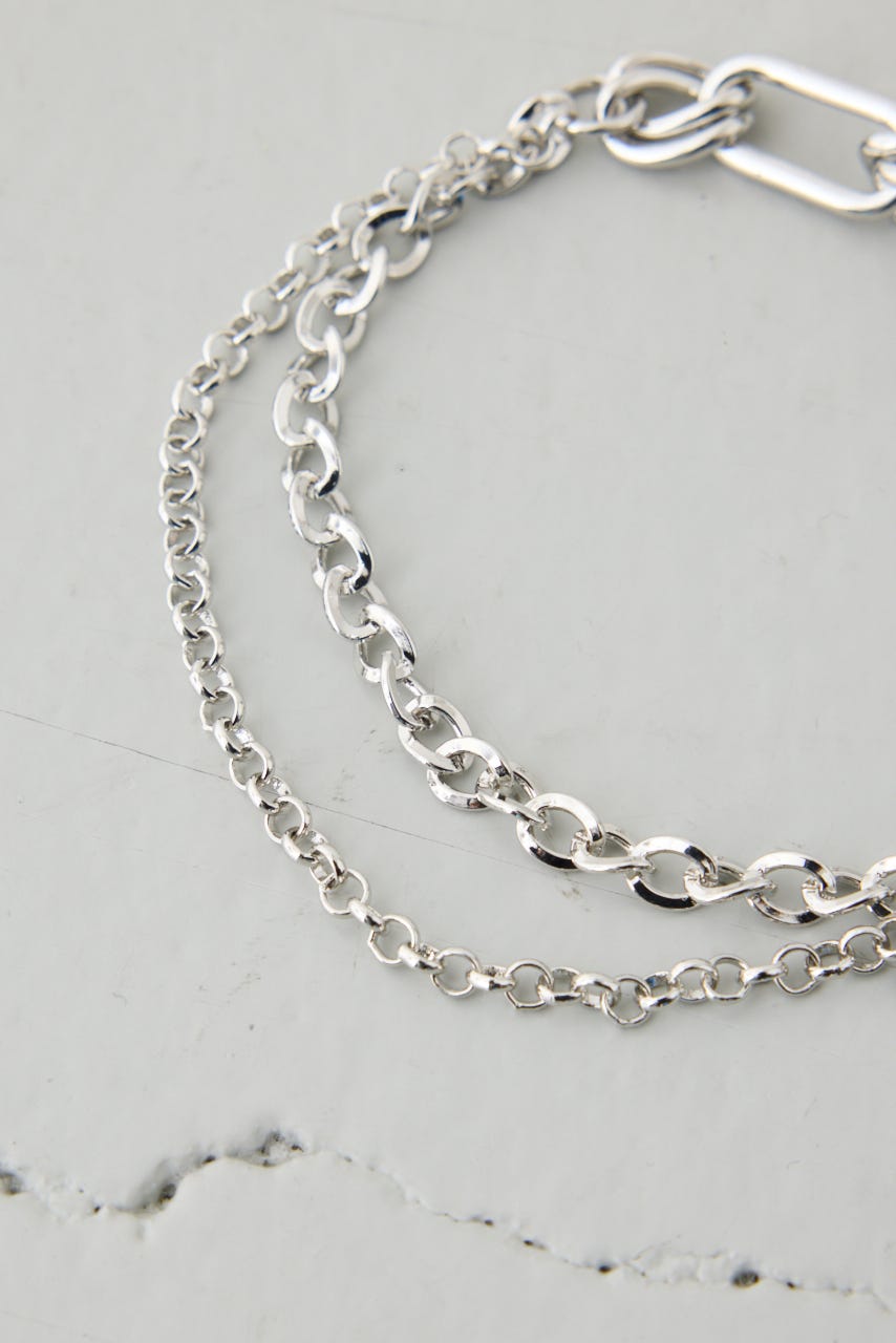 ミックスチェーンブレスレット SLV FREE