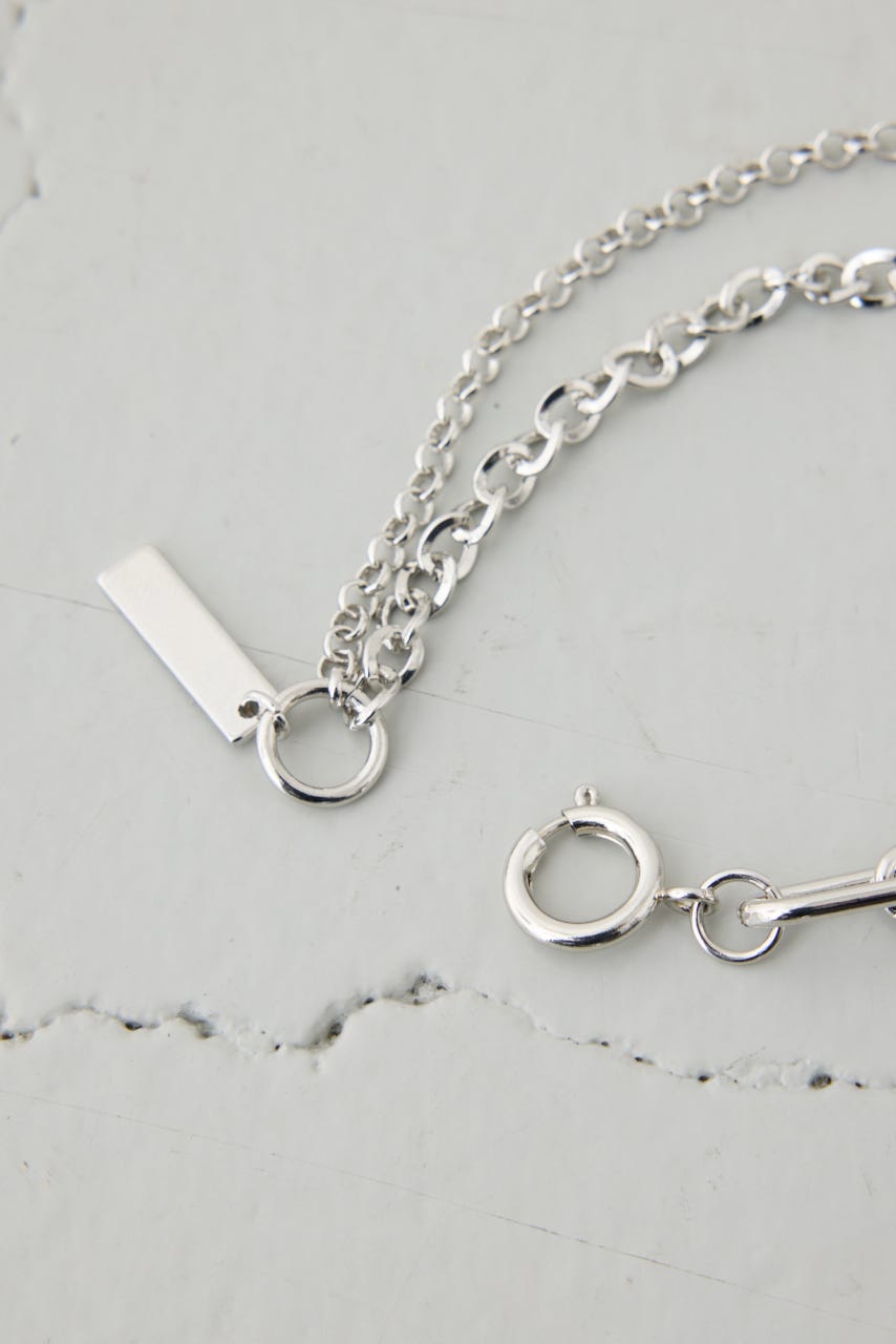 ミックスチェーンブレスレット SLV FREE