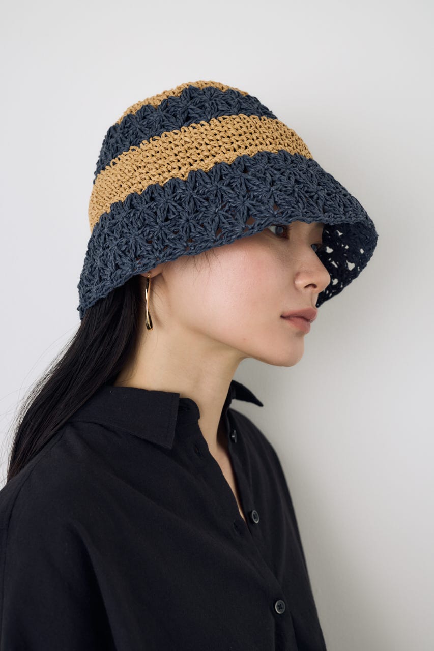 ペーパーハット 柄BEG FREE