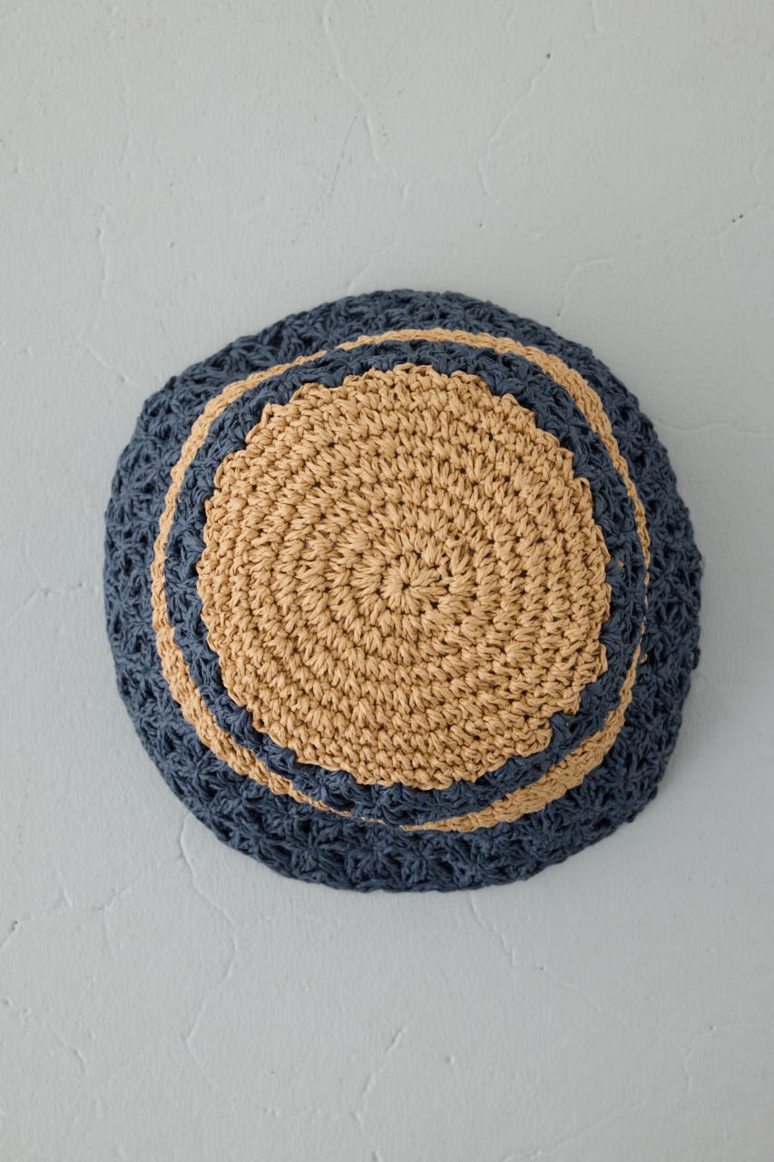 ペーパーハット 柄BEG FREE