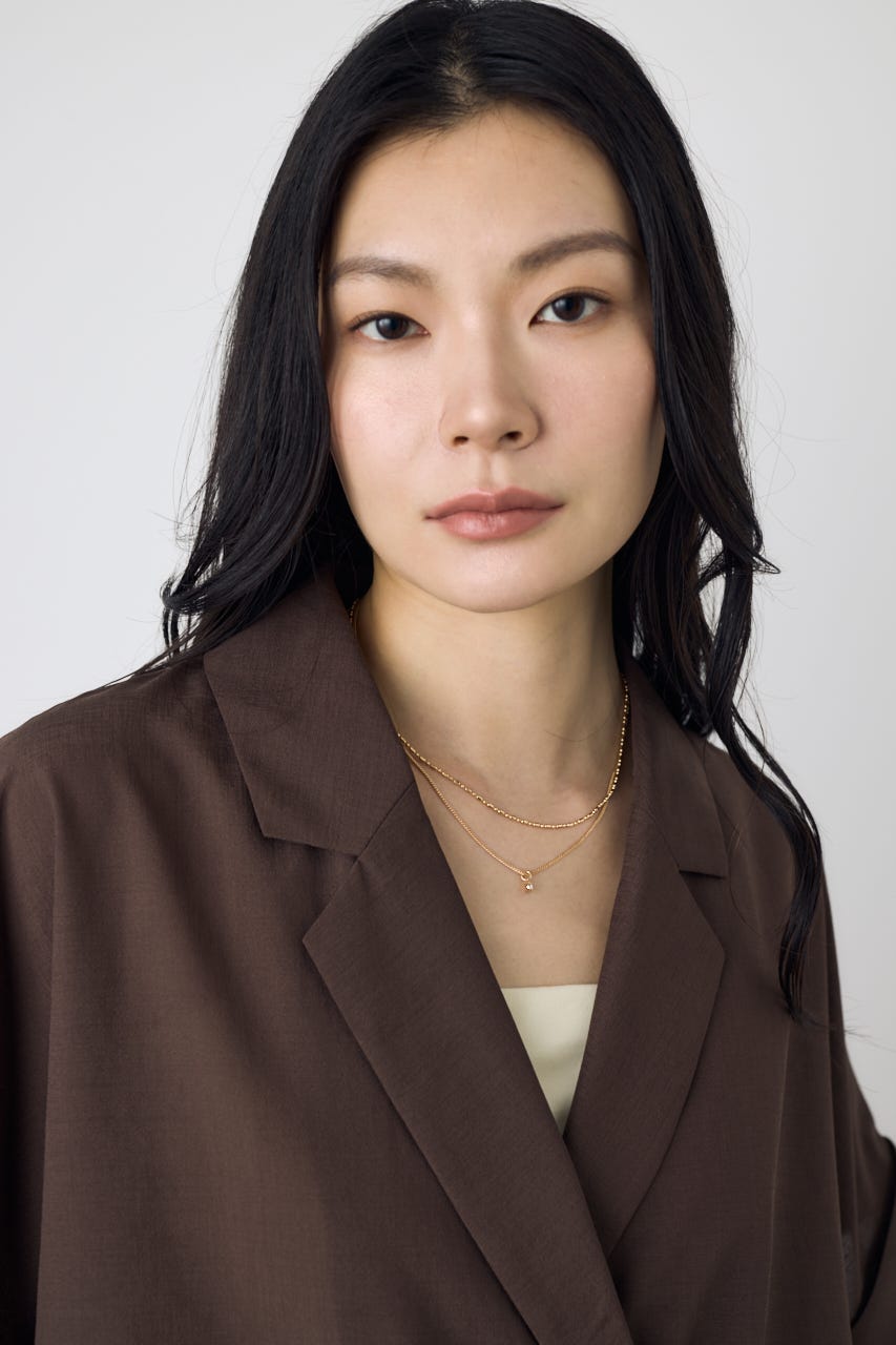 マルチチェーン2連ネックレス GLD FREE