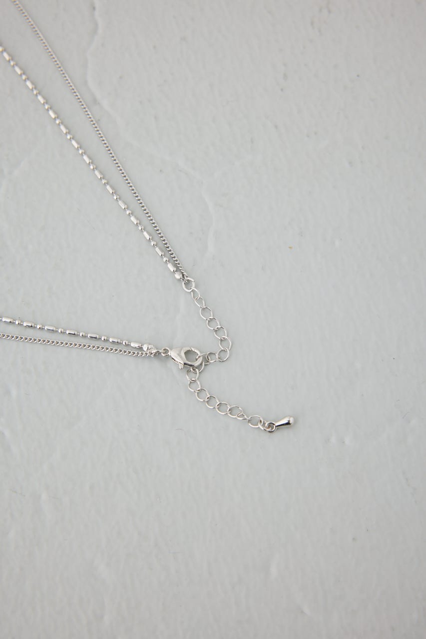 マルチチェーン2連ネックレス SLV FREE