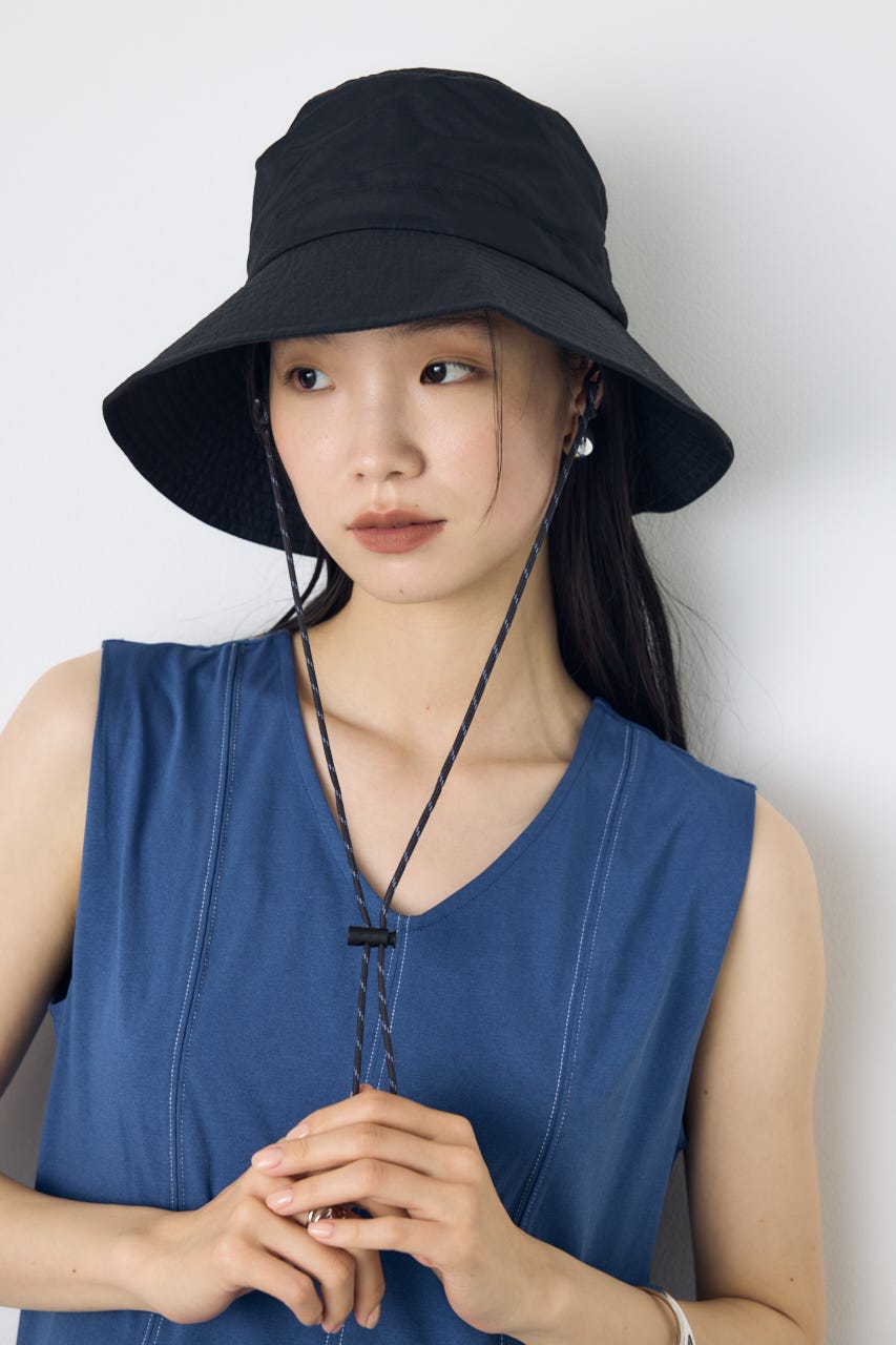 コード付きナイロンハット BLK FREE