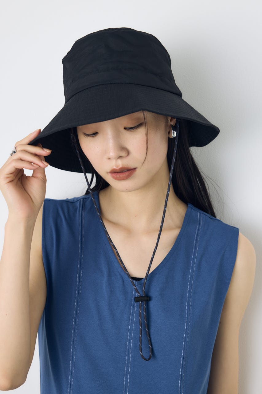 コード付きナイロンハット BLK FREE