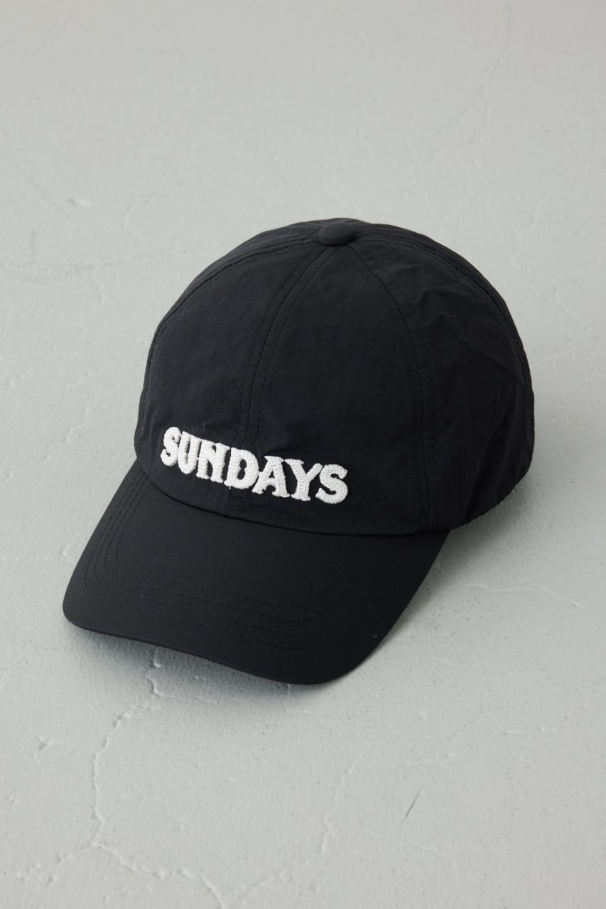 ナイロン刺繍ロゴキャップ BLK FREE