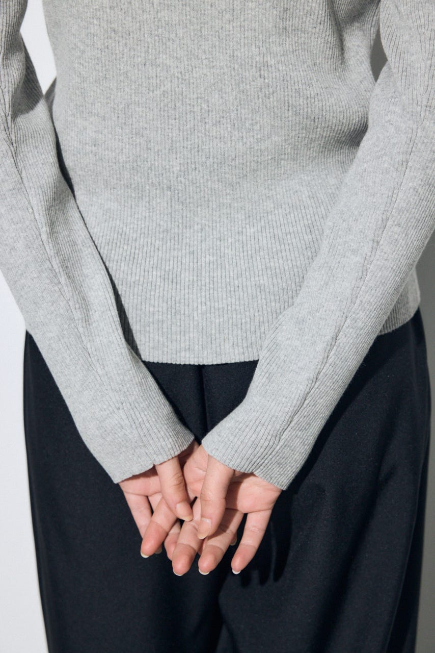 エリツキリブニット L/GRY FREE