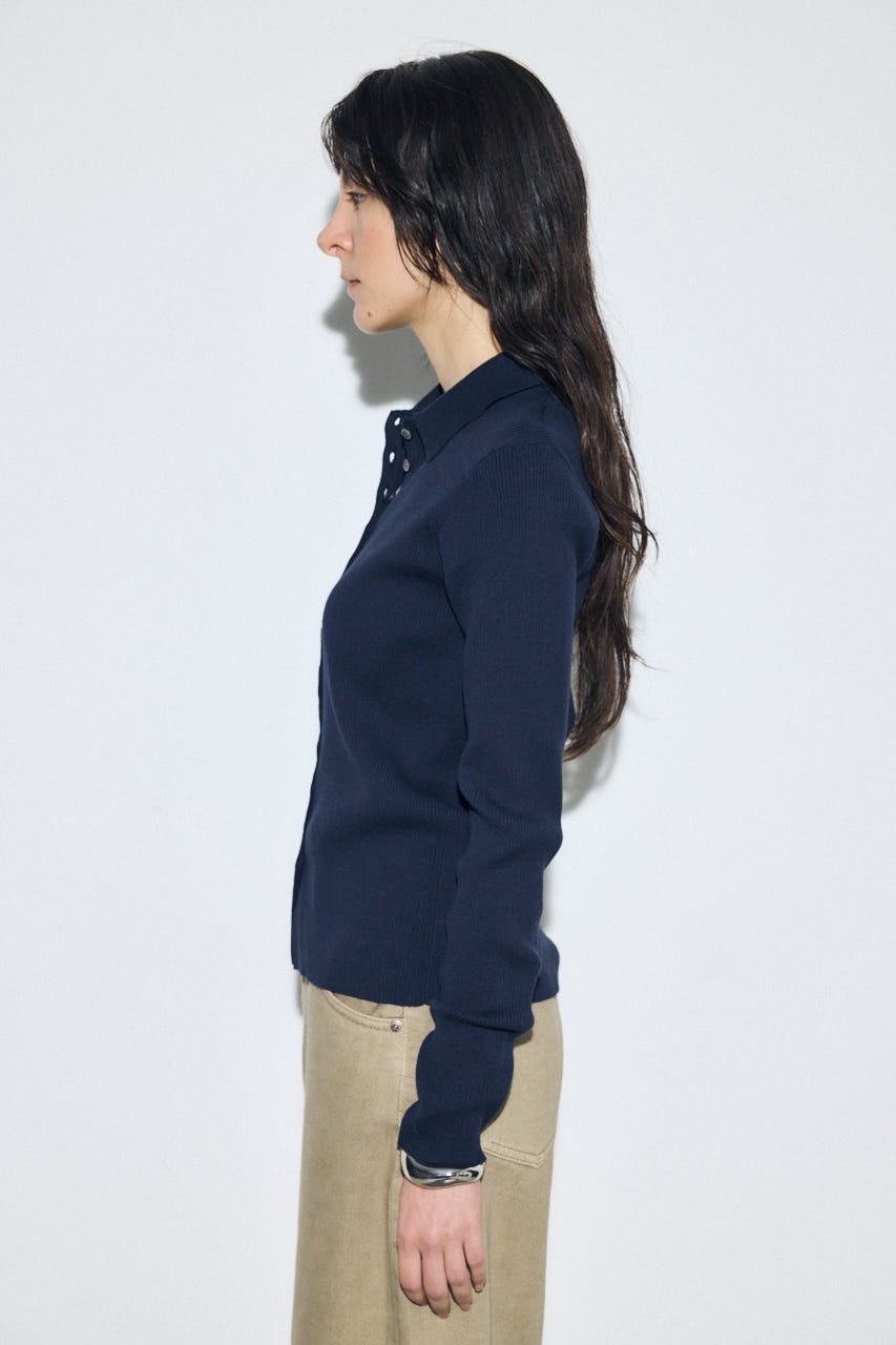 エリツキリブニット NVY FREE