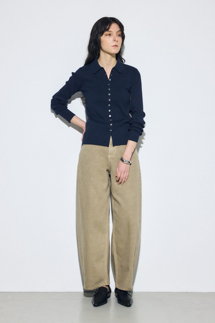 エリツキリブニット NVY FREE