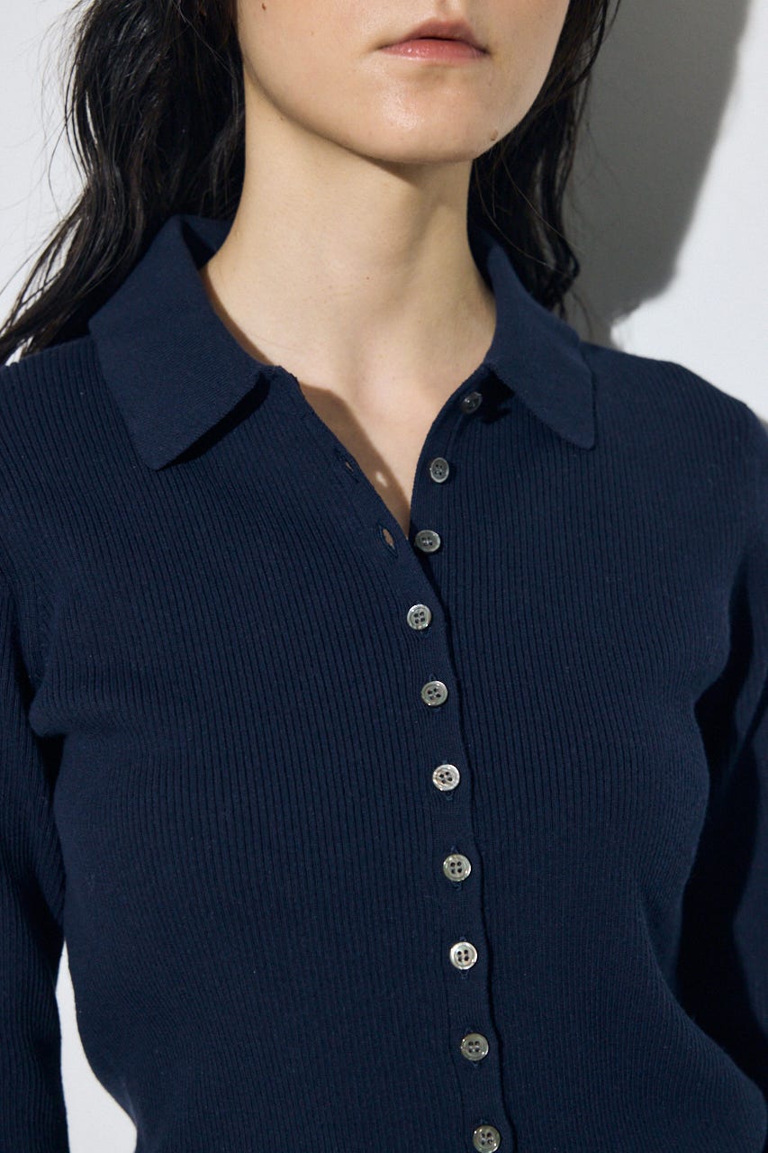 エリツキリブニット NVY FREE