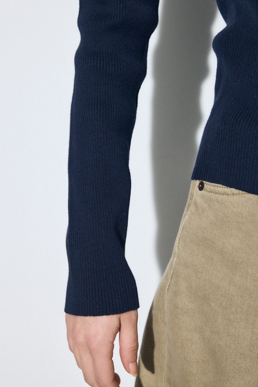 エリツキリブニット NVY FREE