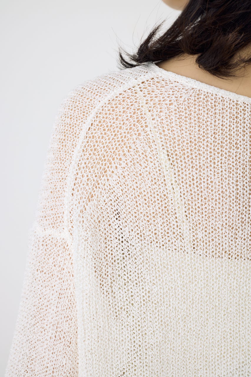 ドライタッチニット O/WHT S