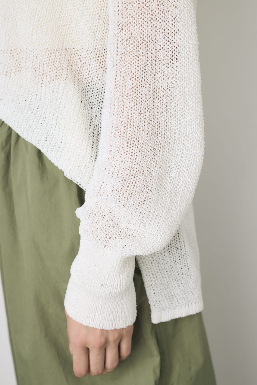 ドライタッチニット O/WHT S