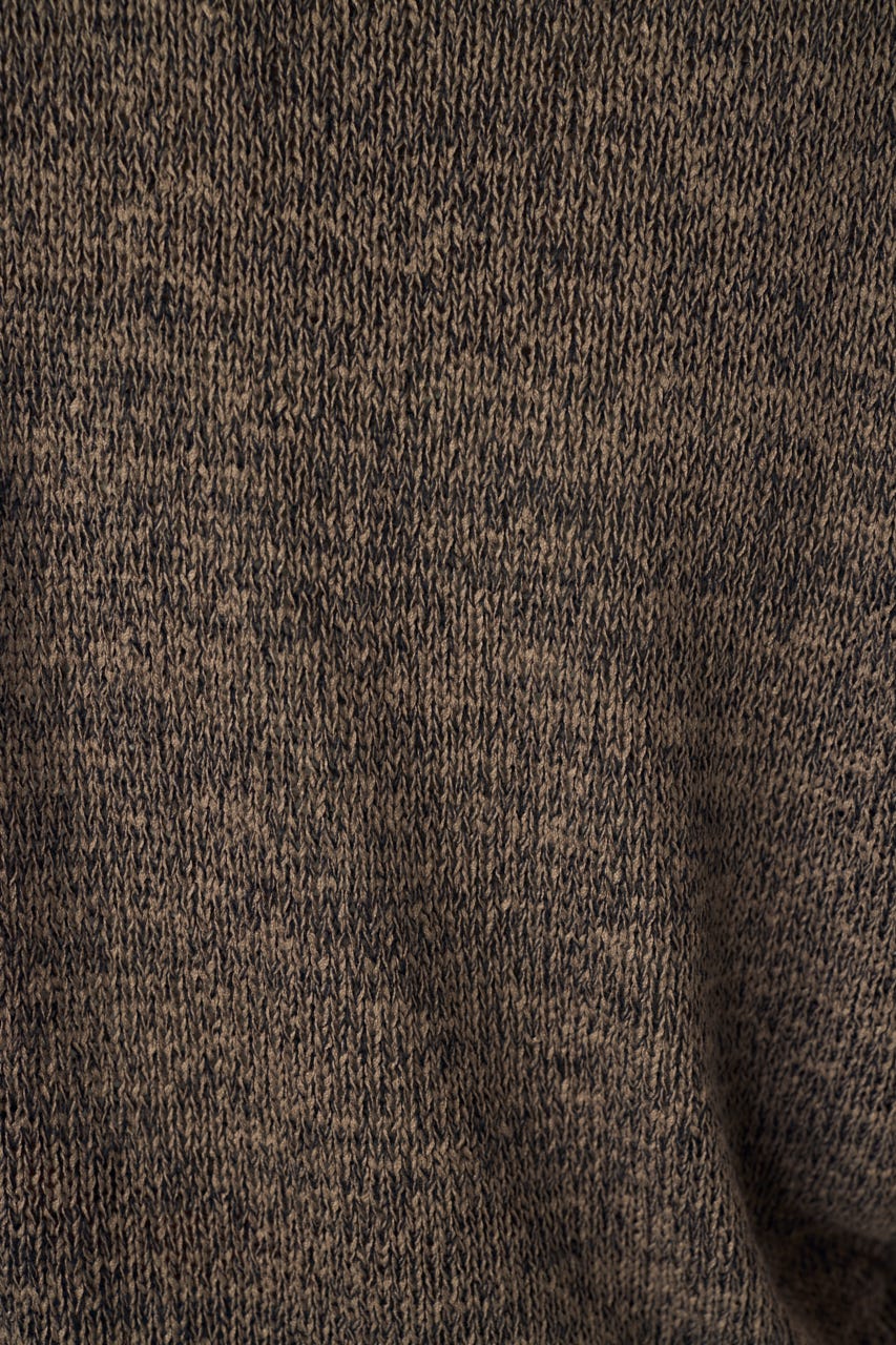 テープヤーンニットジレ BRN S