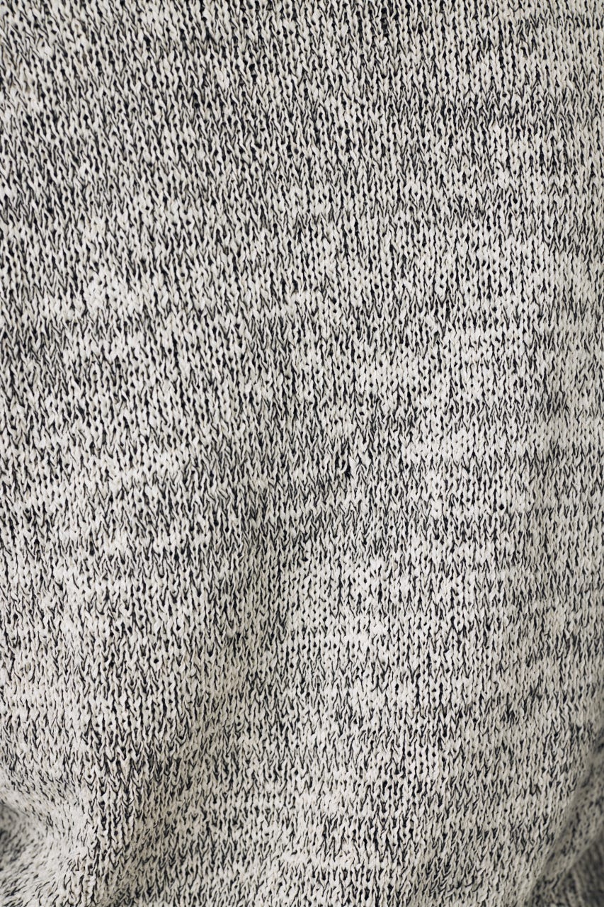 テープヤーンニットジレ 柄WHT M