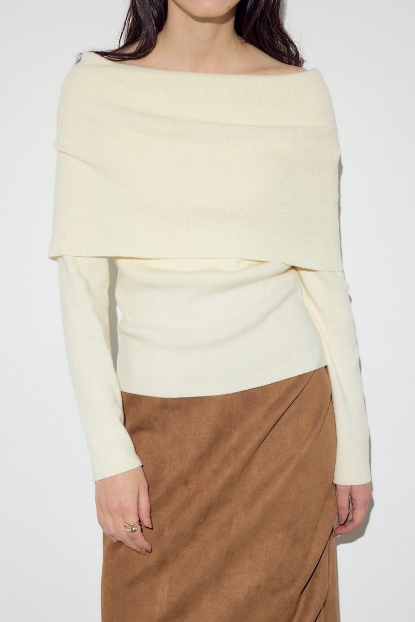 オフショルニットトップス IVOY FREE