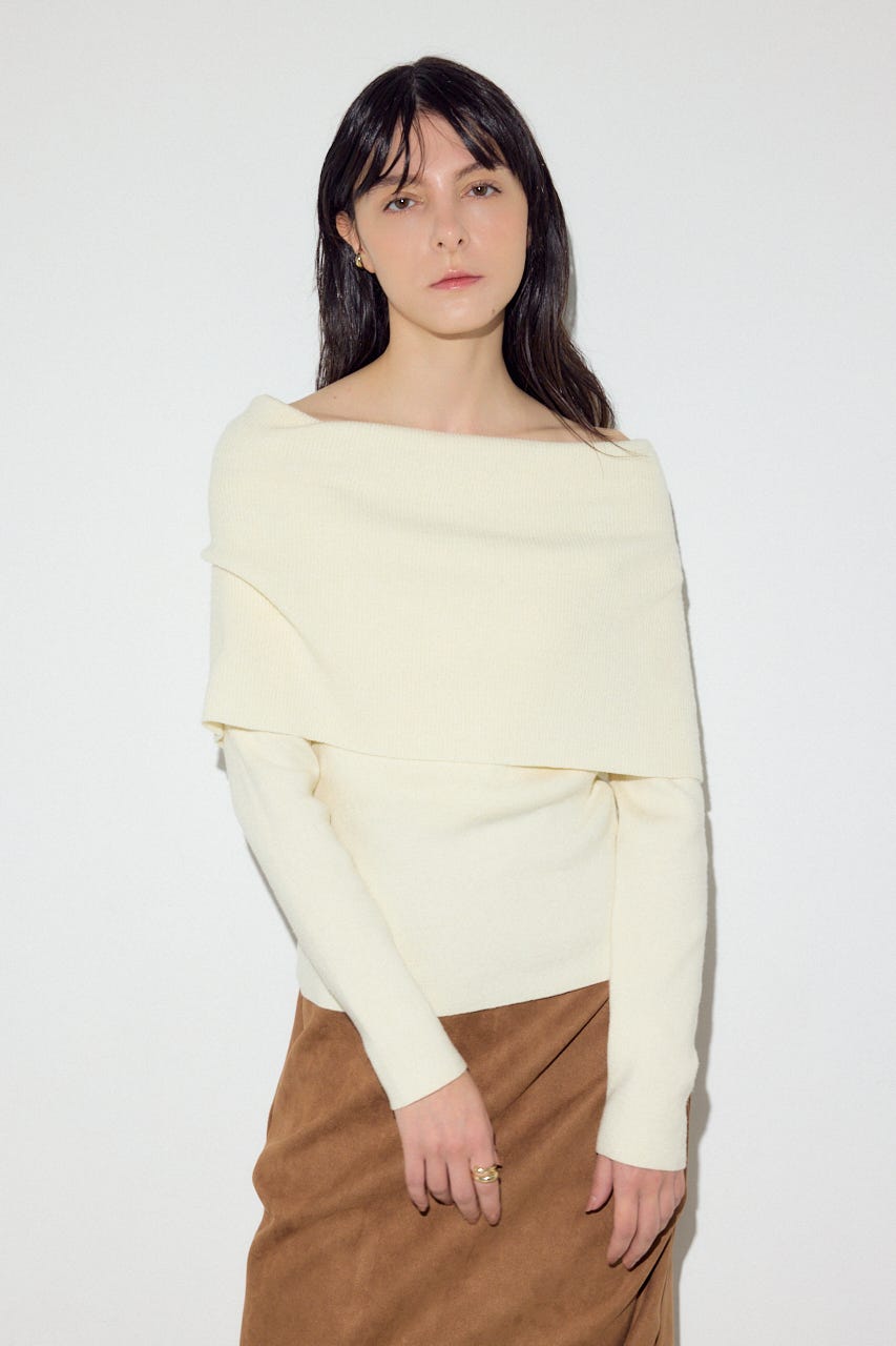 オフショルニットトップス IVOY FREE