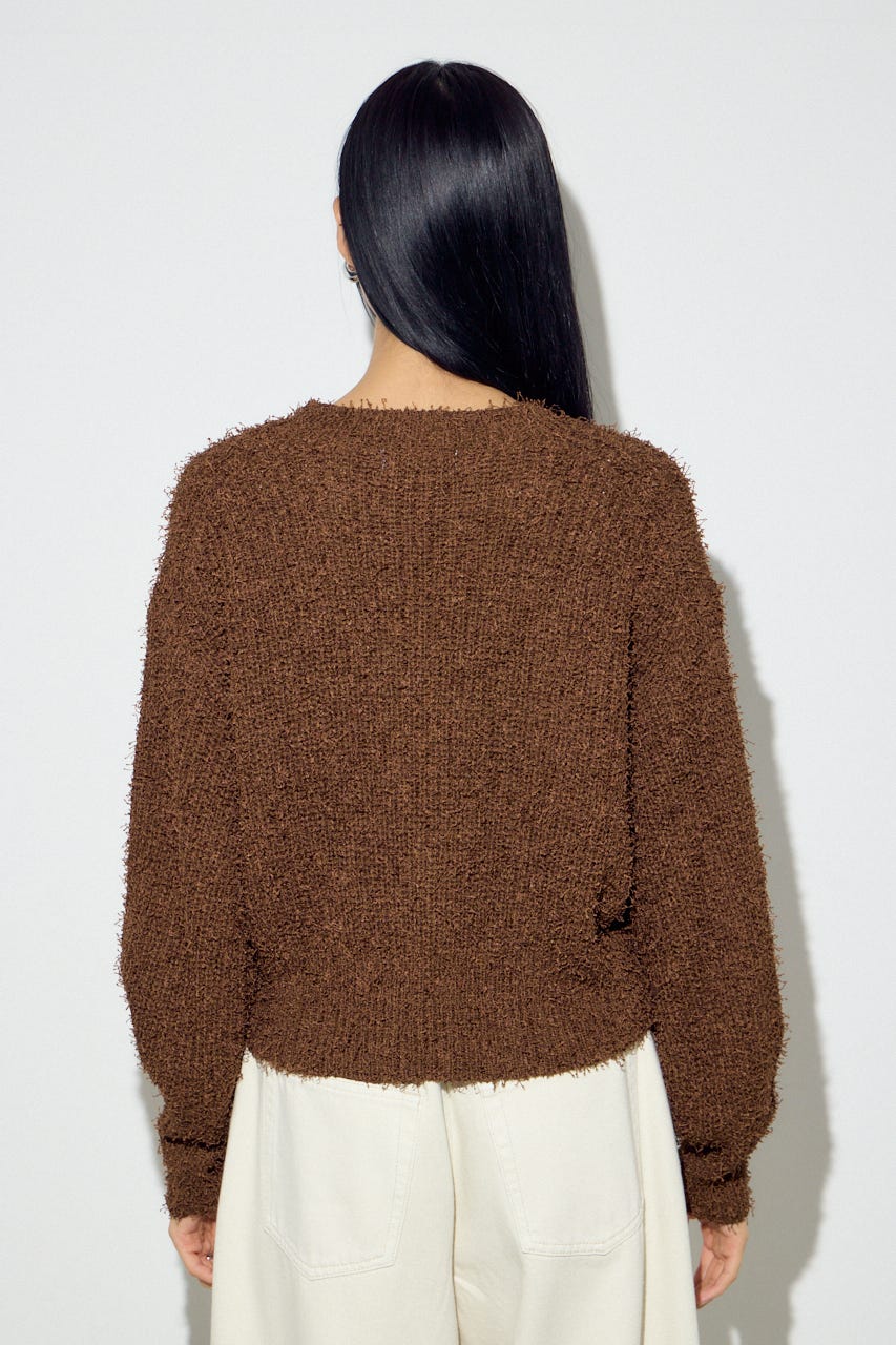 カールヤーンクルーネックニット BRN S