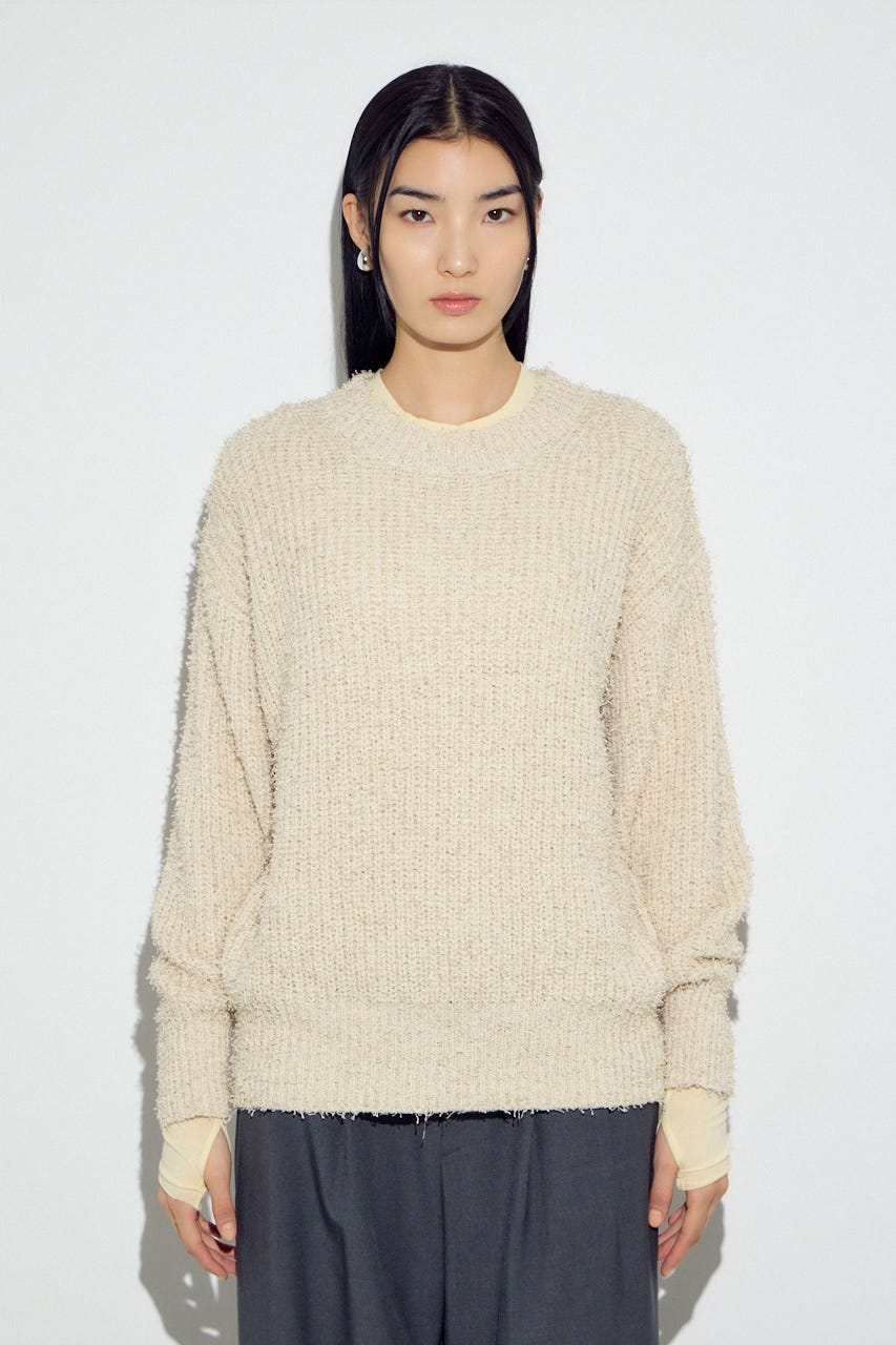 カールヤーンクルーネックニット IVOY M