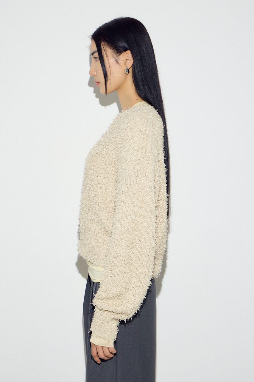 カールヤーンクルーネックニット IVOY M