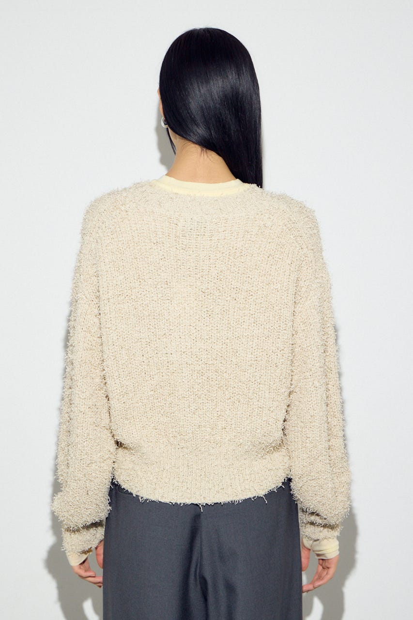 カールヤーンクルーネックニット IVOY M