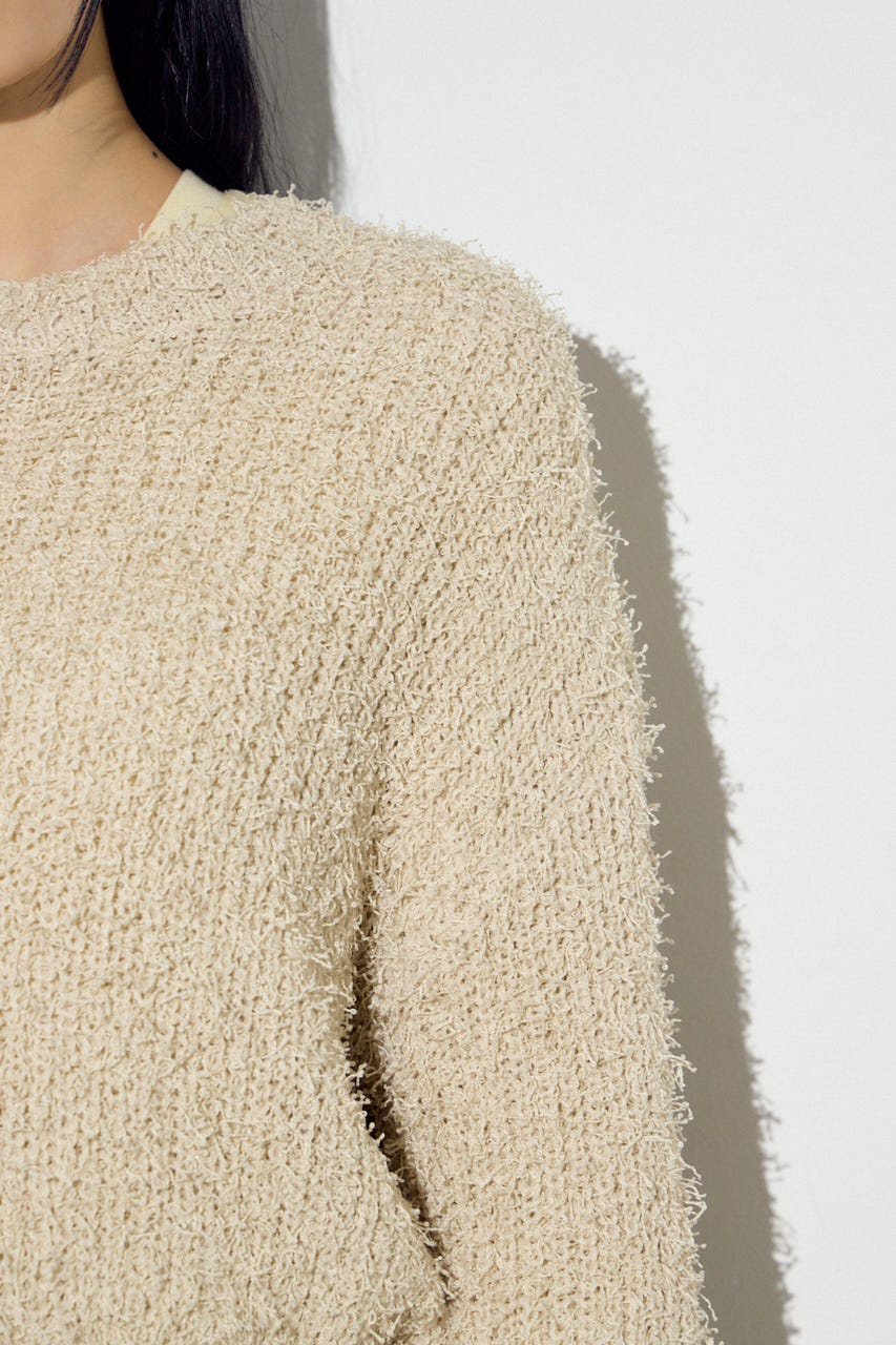 カールヤーンクルーネックニット IVOY M