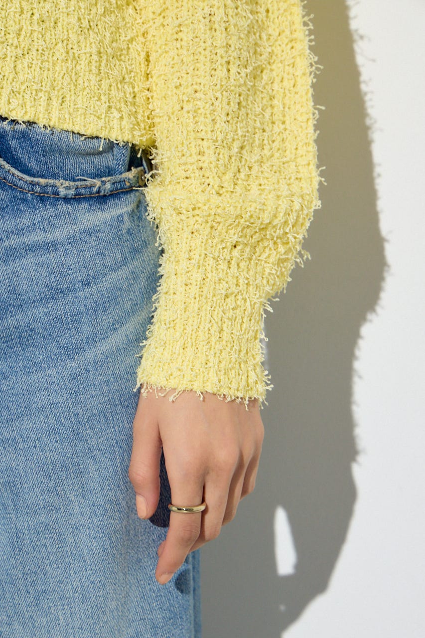 カールヤーンクルーネックニット L/YEL M