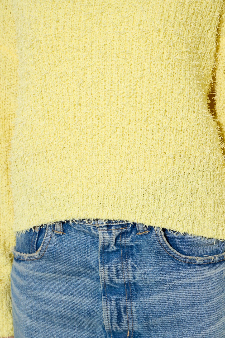 カールヤーンクルーネックニット L/YEL M