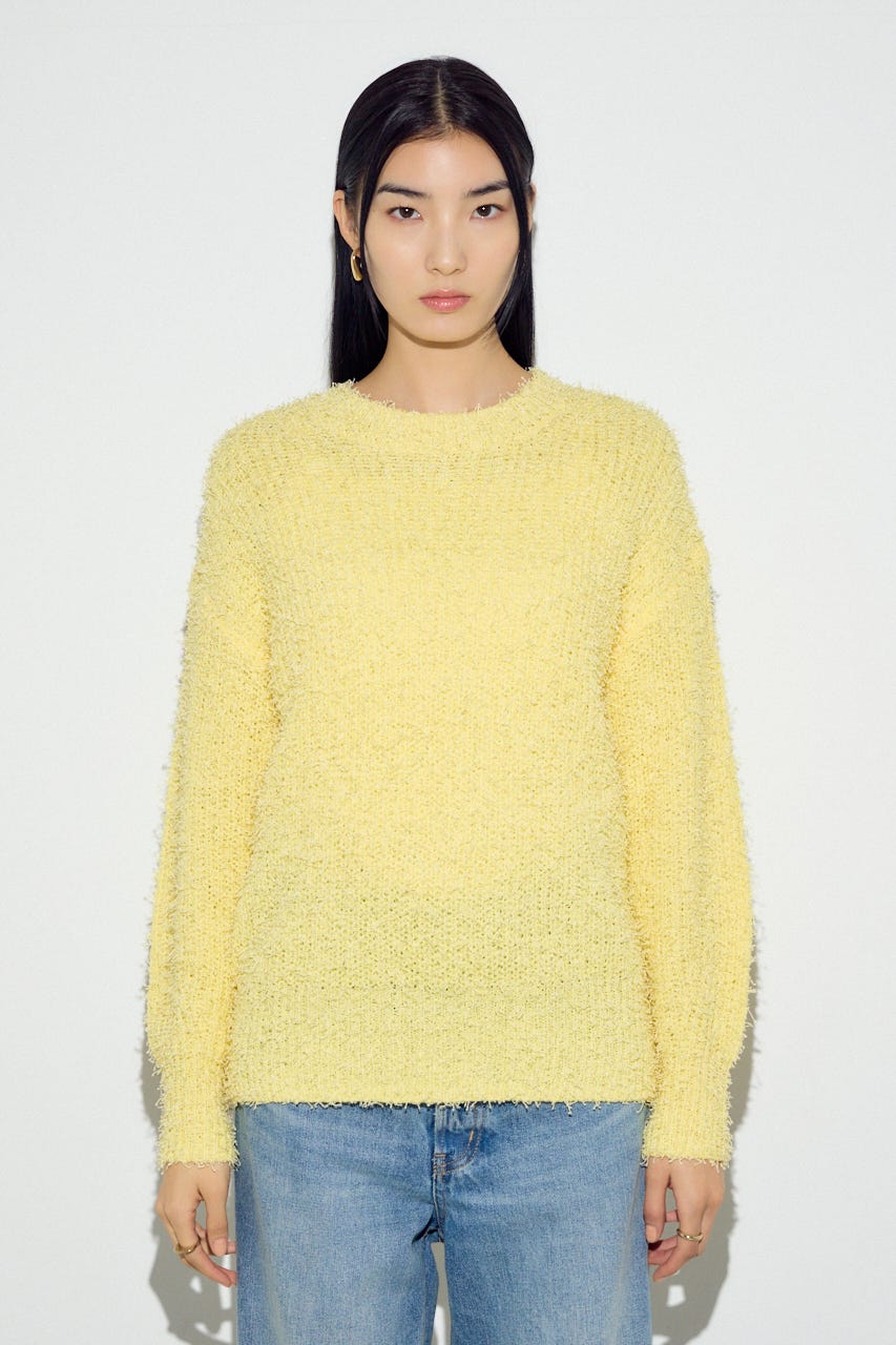 カールヤーンクルーネックニット L/YEL M