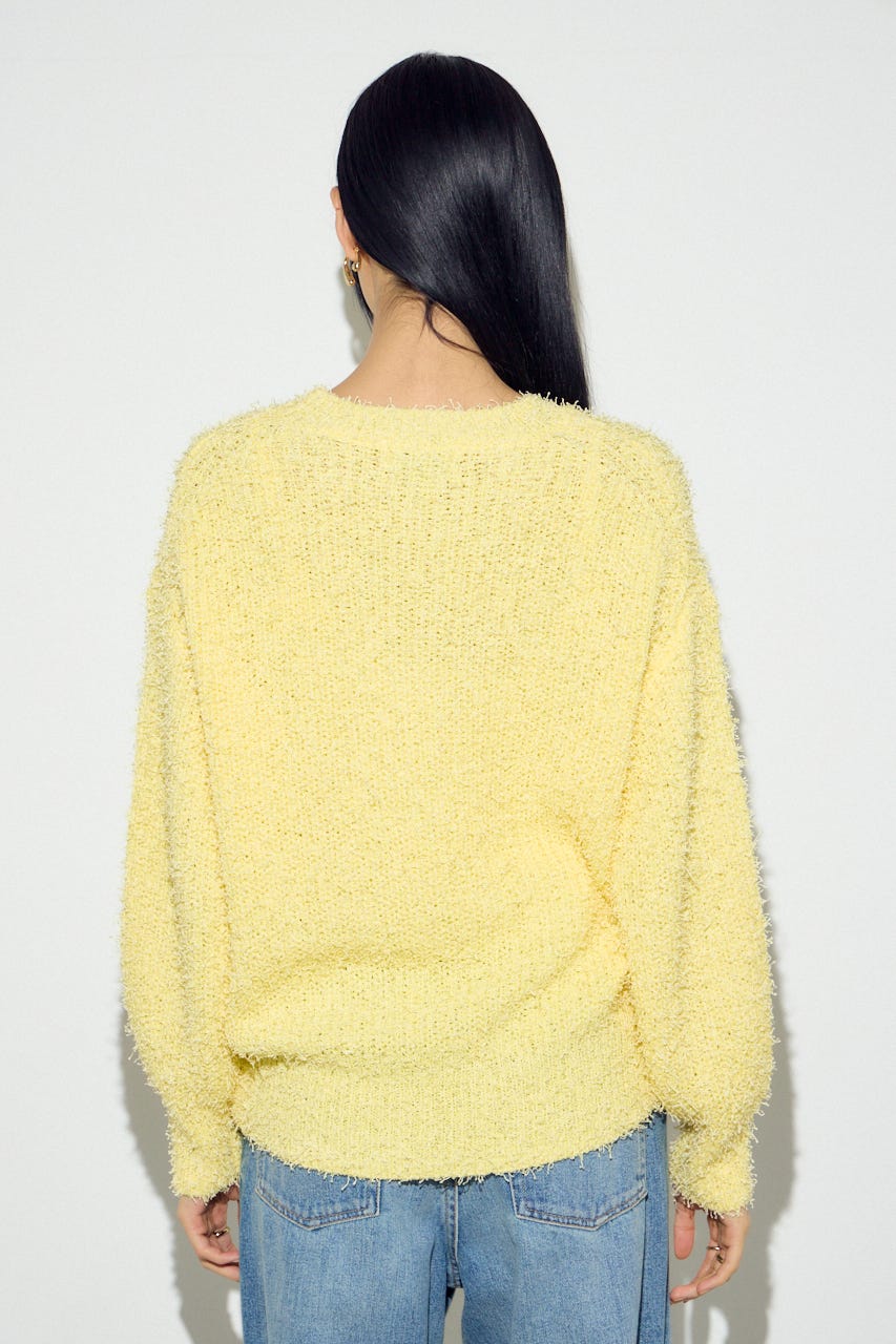 カールヤーンクルーネックニット L/YEL M