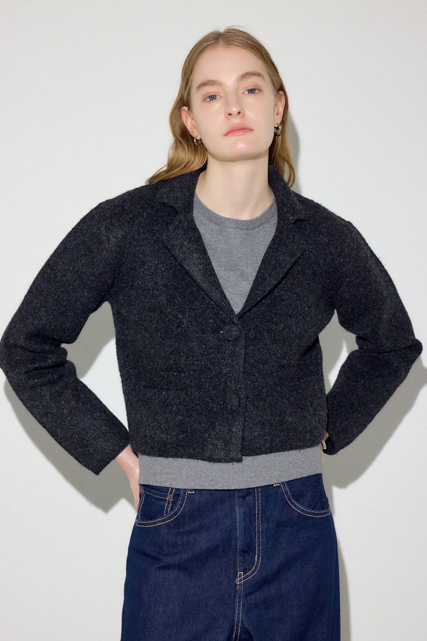 ニットジャケット BLK FREE