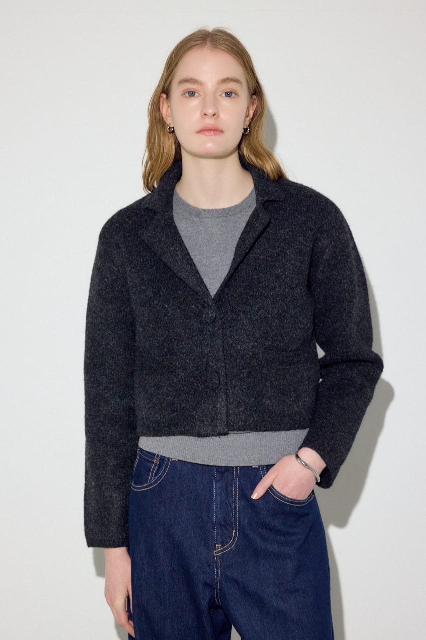 ニットジャケット BLK FREE