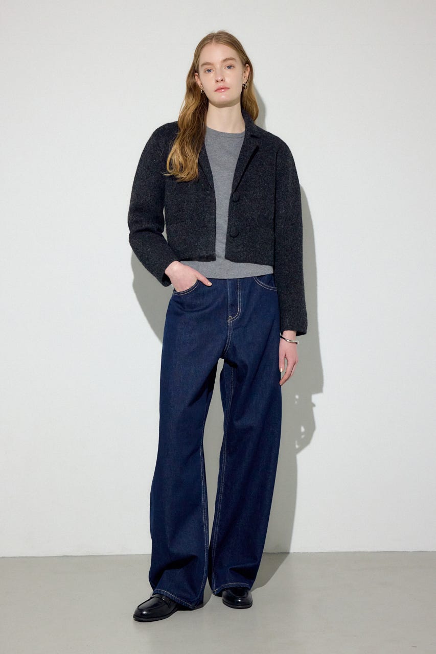 ニットジャケット BLK FREE