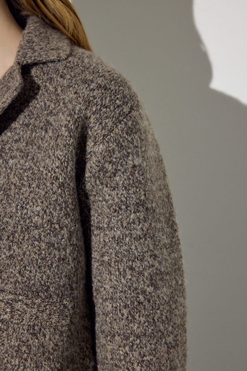 ニットジャケット BRN FREE