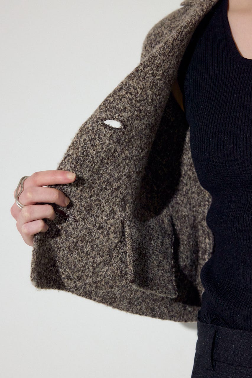 ニットジャケット BRN FREE