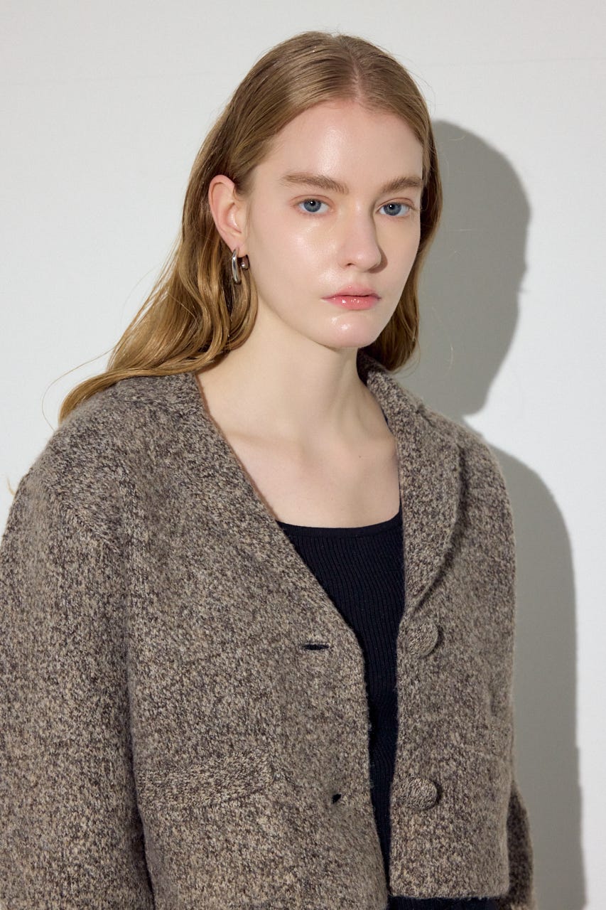 ニットジャケット BRN FREE