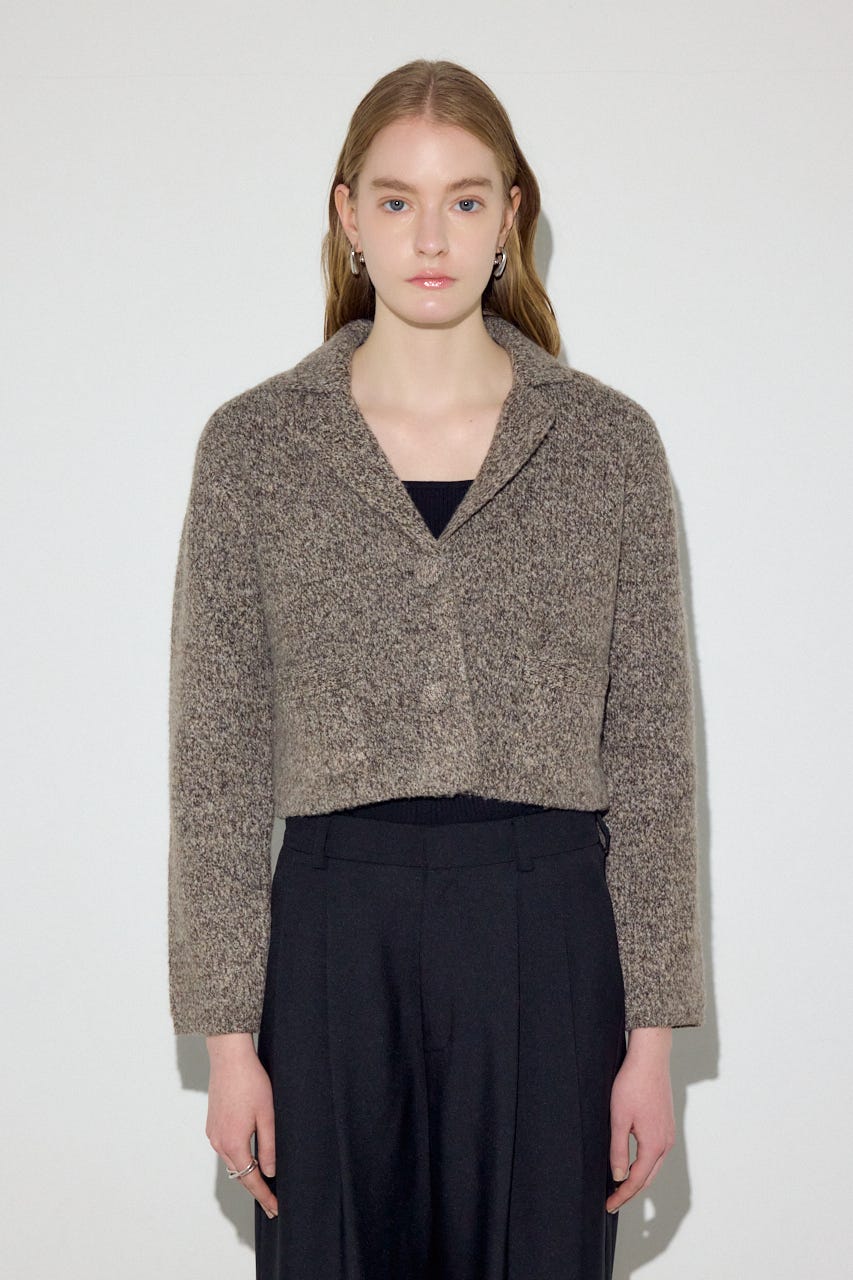 ニットジャケット BRN FREE