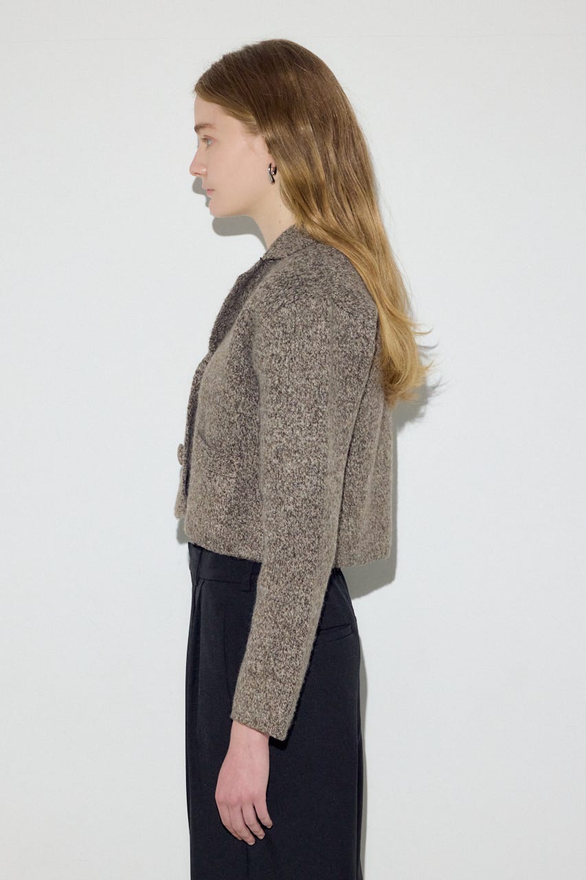 ニットジャケット BRN FREE