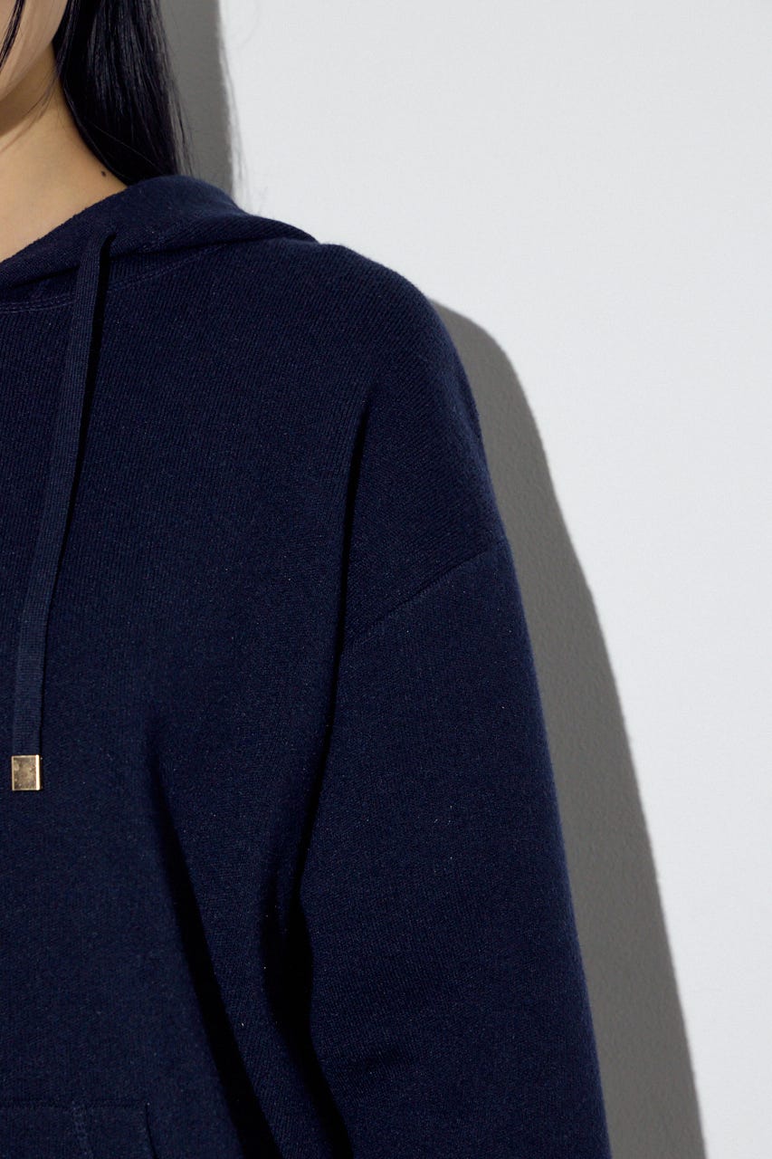 スウェッターニットパーカー NVY FREE