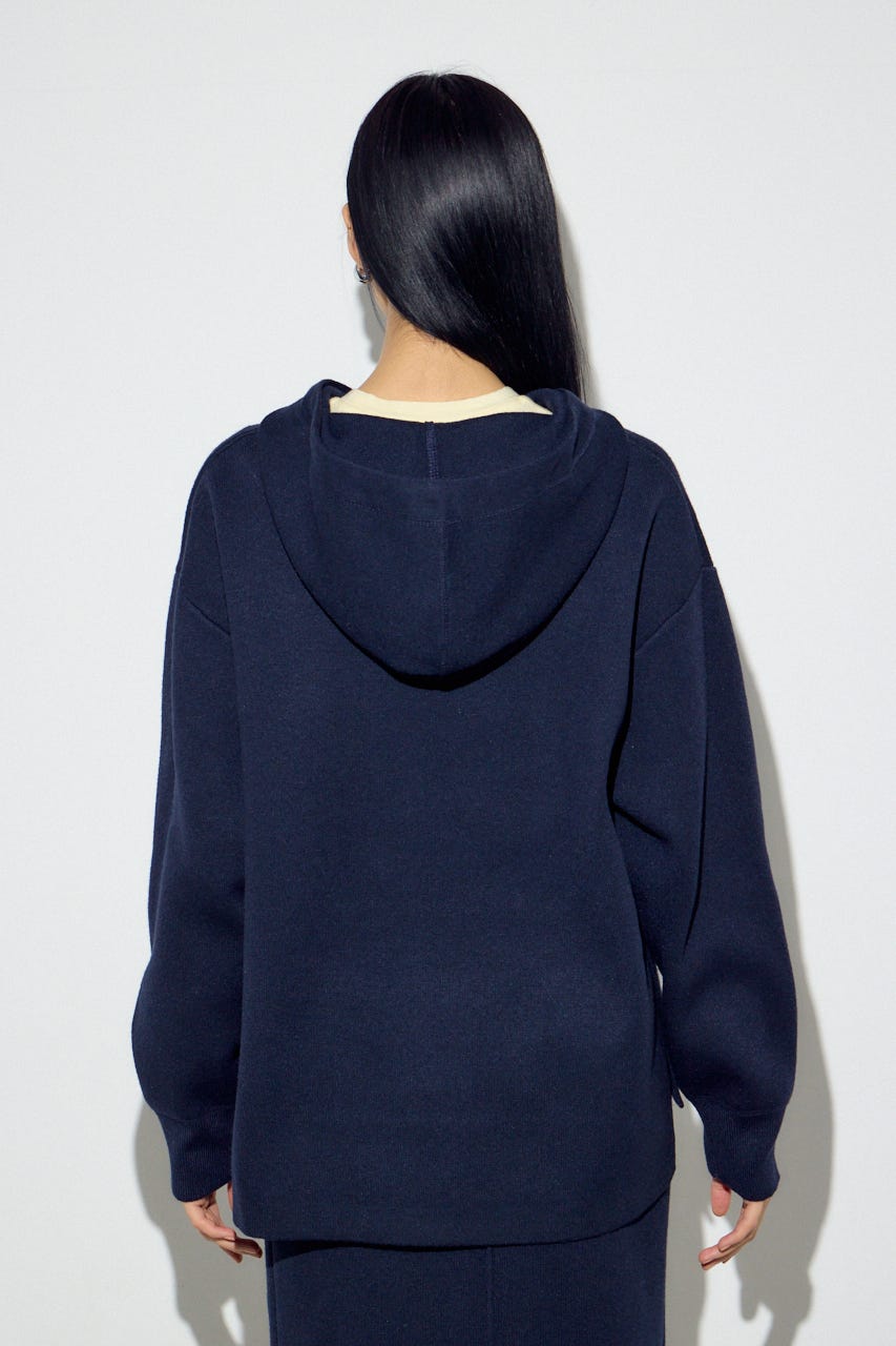 スウェッターニットパーカー NVY FREE