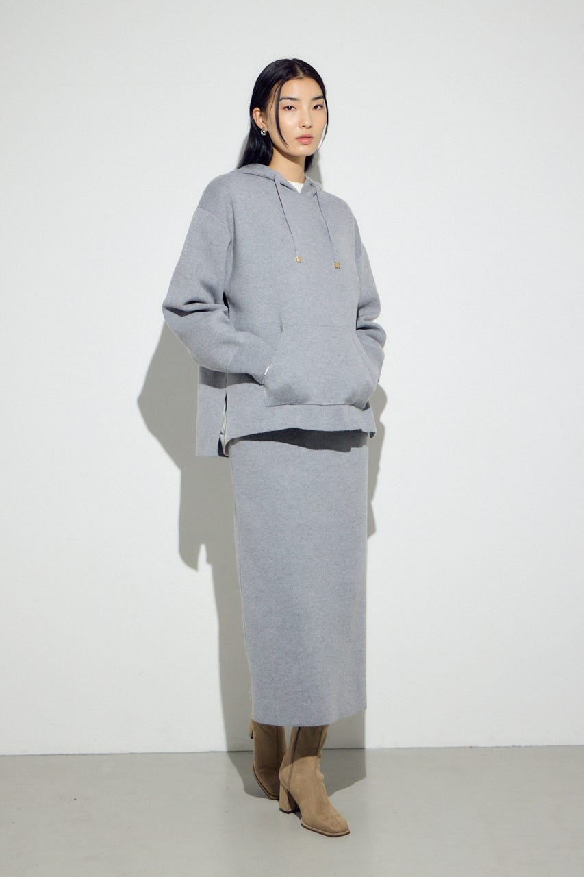 スウェッターニットパーカー T.GRY FREE