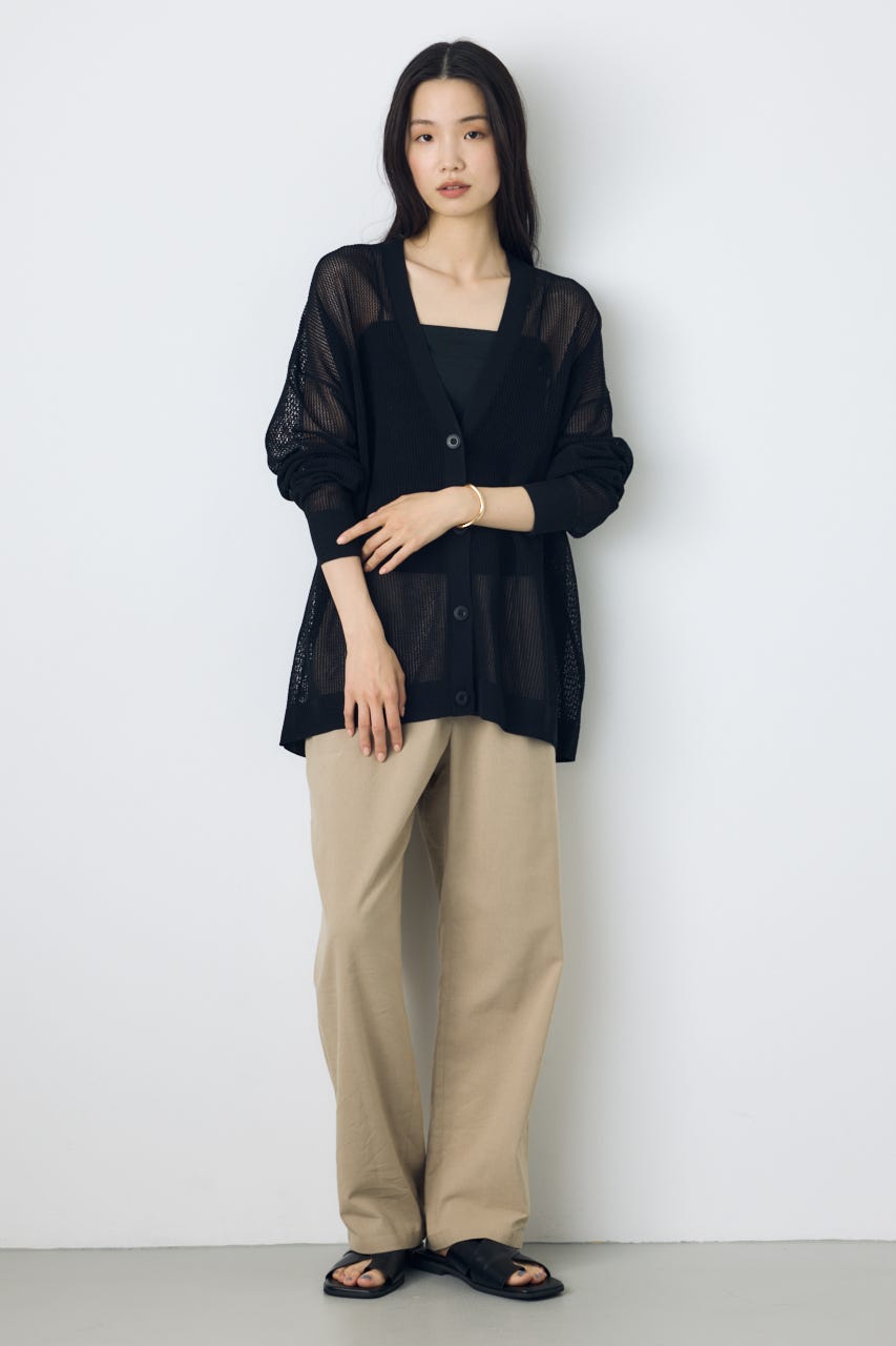 コードヤーンメッシュカーデ BLK S