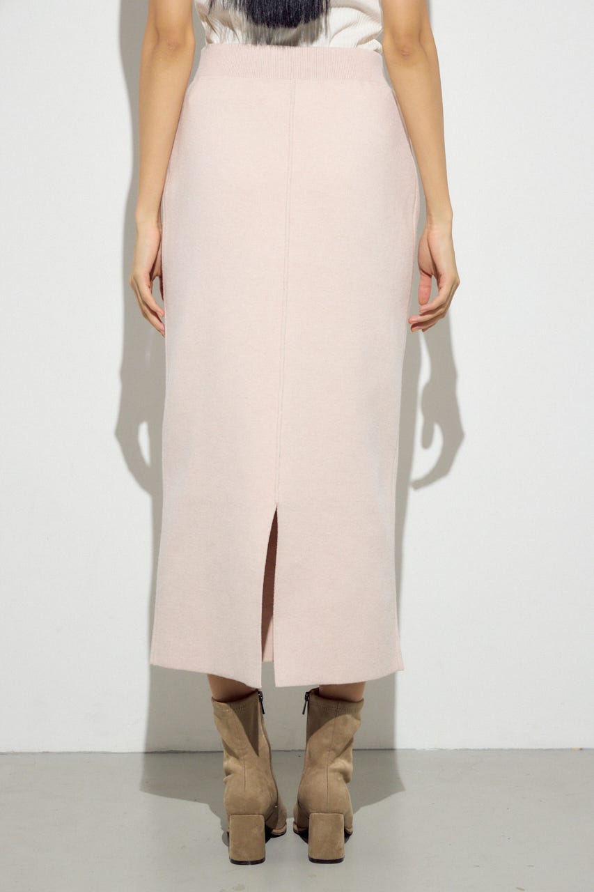 スウェッターニットスカート L/PNK FREE