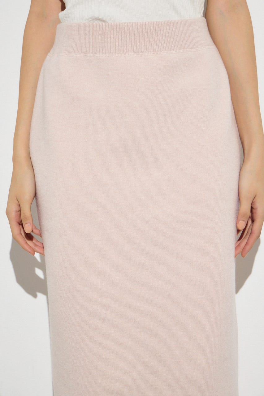 スウェッターニットスカート L/PNK FREE