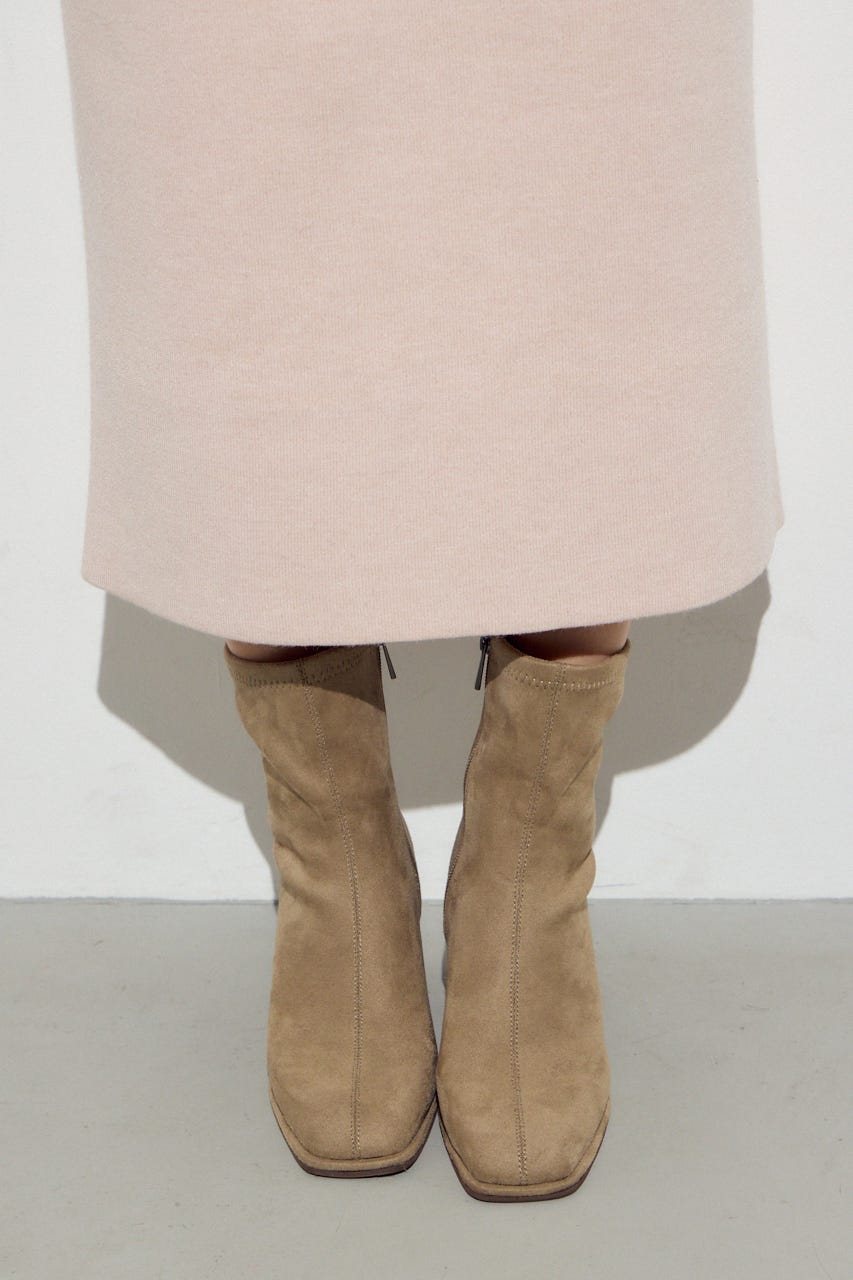 スウェッターニットスカート L/PNK FREE