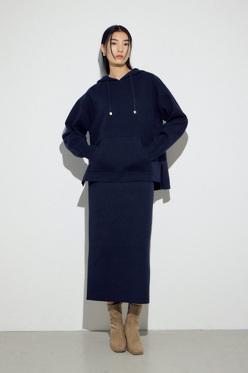 スウェッターニットスカート NVY FREE