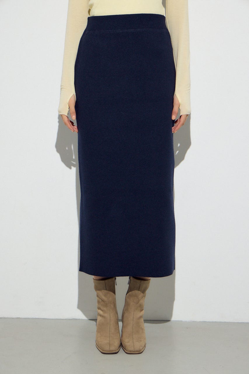 スウェッターニットスカート NVY FREE